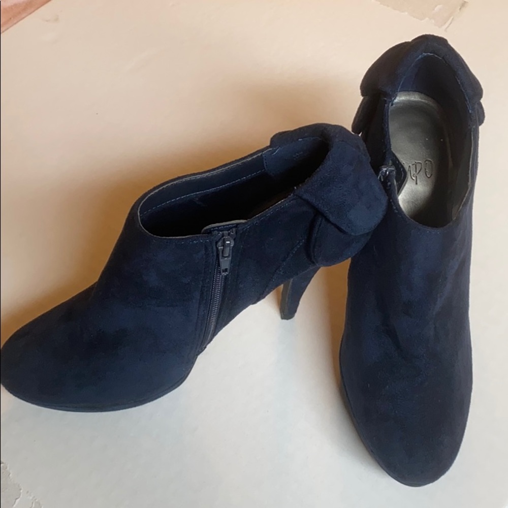 Navy booties